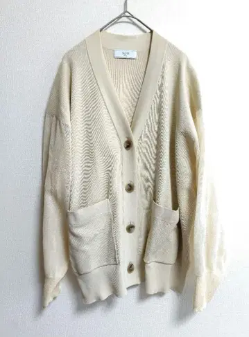 슬로브 이에나 시어 슬리브 니트 가디건 베이지