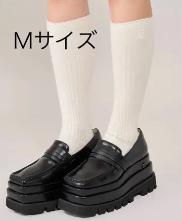 [주말 한정 가격 인하] M 사이즈 Darich 플랫폼 로퍼 블랙