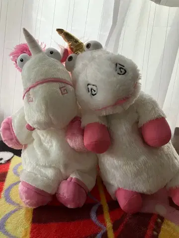 플러피 봉제 인형 & 백팩 세트 미니 유니콘