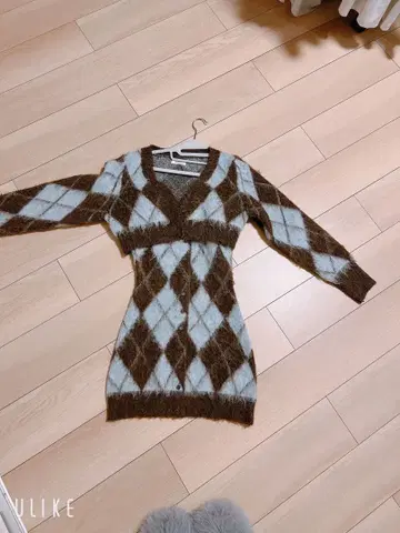 Darich 다이아몬드 패턴 가디건 프리 사이즈