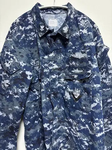 카모 패턴 해군 밀리터리 자켓