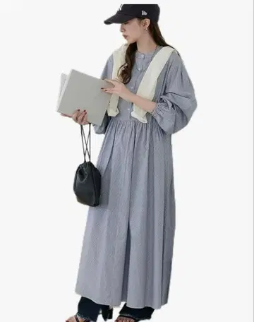 Discoat 허리 절개 맥시 원피스