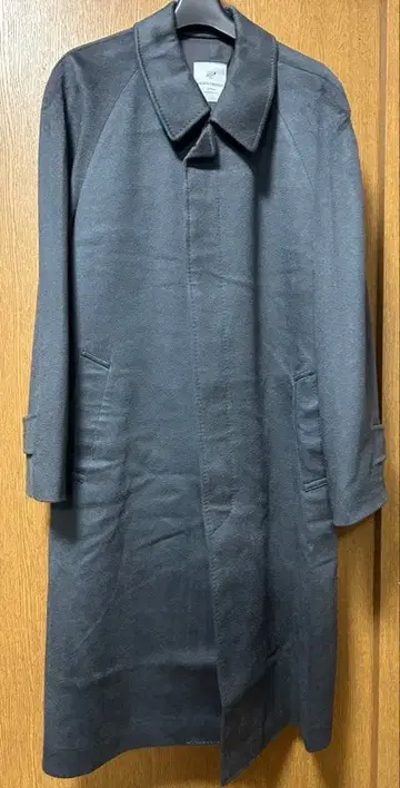 히키 프리먼 일본제 미사용 캐시미어 100% 스텐카라 코트, 사이즈 L