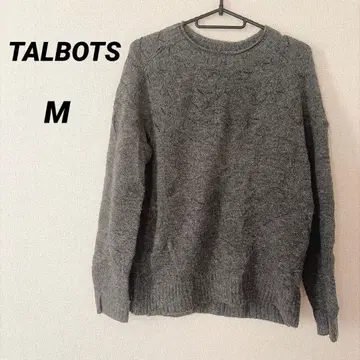 TALBOTS [ M ] 그레이 긴팔 니트 스웨터