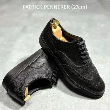 [미사용품급] 패트릭 페네렐 윙팁 가죽 신발 스니커즈