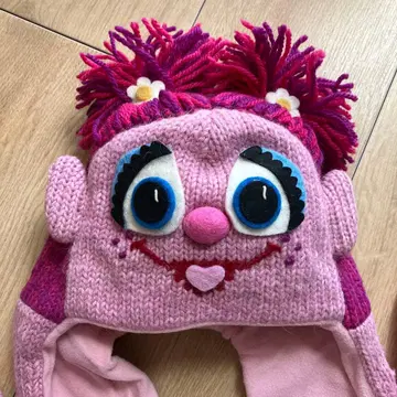 세서미 스트릿 usj 애비 팬캡 귀 달린 후드캡