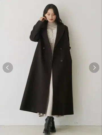 MERCURYDUO 머큐리 듀오 울 체스터 코트 다크 브라운