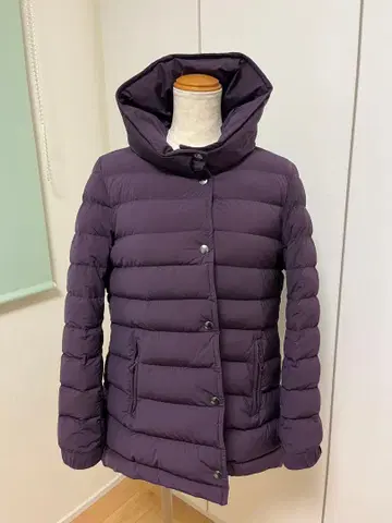 [ RENA ULT. ] 후드 부착 퍼플 롱 다운 자켓