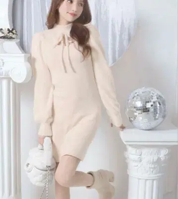 미셸 마카롱 니트 원피스