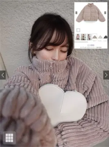 코듀로이 다운 자켓[dk1332] 핑크