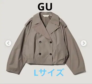 GU 록 콜라보 숏 트렌치코트 L 사이즈