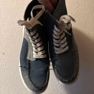 데님 하이컷 스니커즈