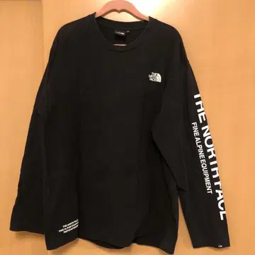 THE NORTH FACE 롱 슬리브 티셔츠 XL 블랙