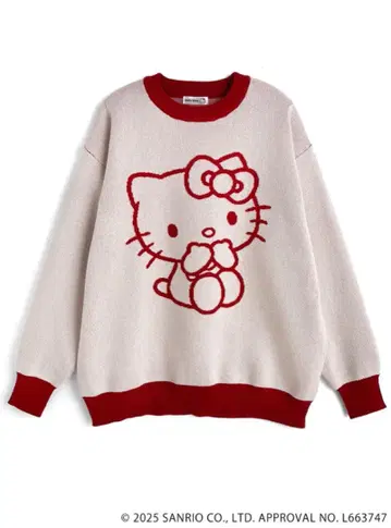 GRL 산리오 캐릭터즈 헬로키티 배색 니트탑[sf1186]
