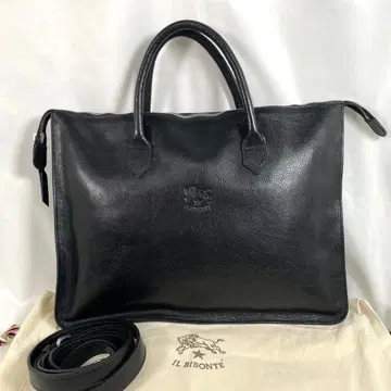 새상품급 IL BISONTE 일비종떼 비즈니스 백 브리프 케이스 가죽