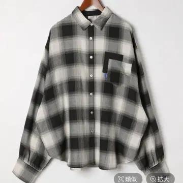 be with M Misayo 컬러풀 체크 셔츠