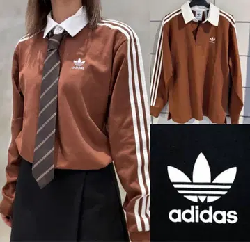 아디다스 오리지널스 럭비 피케 셔츠 긴팔 셔츠