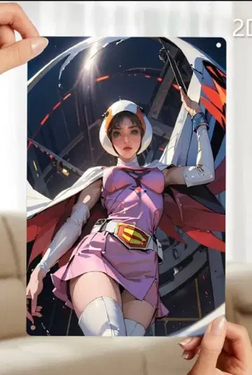 갓챠맨 레이디 백조의 준 포스터 금속 30X20cm 배송비 포함