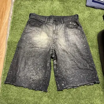 데님 리메이크 블랙 숏팬츠 블랙 반바지 (가격 인하)