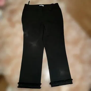 투 비 시크 블랙 팬츠 밑단 스팽글 반짝이