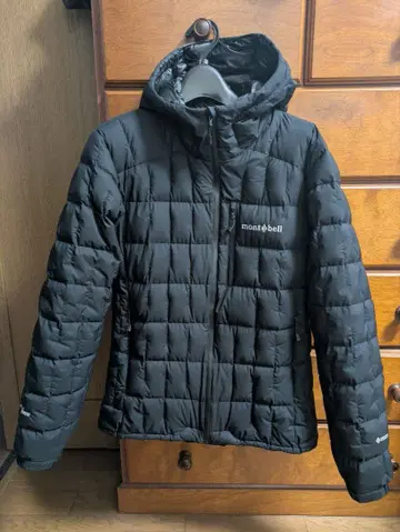 몽벨 이그니스 다운 후드티 M 블랙