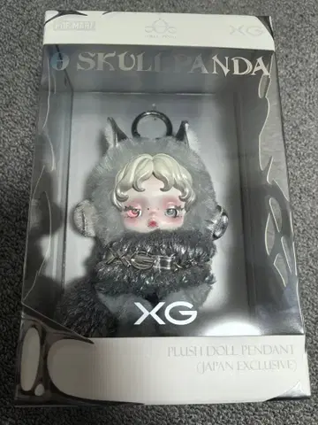 XG SKULLPANDA 봉제 인형 펜던트 일본 한정판