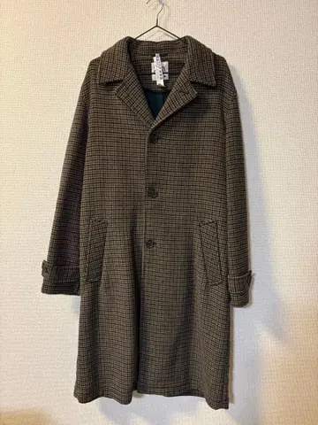 ZARA 체스터 코트 체크 그린