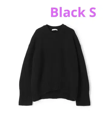 GALERIE VIE 파인 울 크루넥 풀오버 블랙 S
