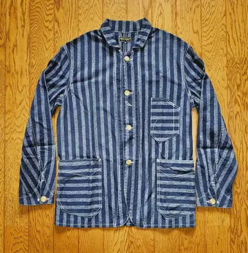 UNION GARMENT 스트라이프 커버올 36 체인지 버튼