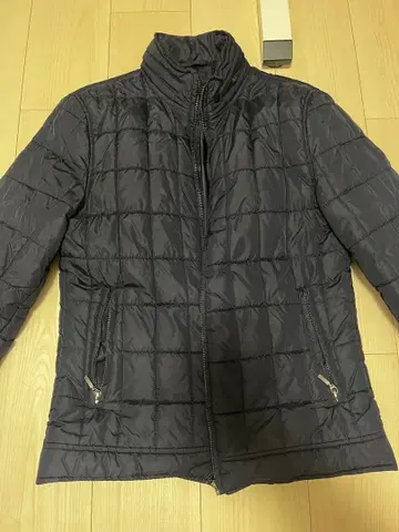 네이비 퀼팅 다운 자켓