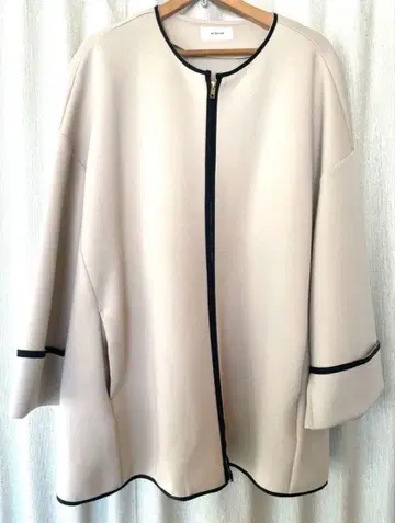 [ un dix cors ] 종이상자 노카라 코트 라이트 베이지 FREE