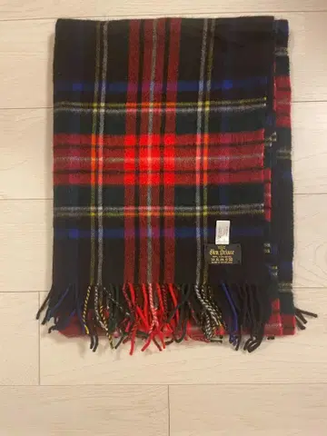 글렌 프린스 GLEN PRINCE 캐시미어 100% 체크 스톨