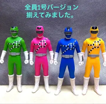 열차전대 토큐저 소프트 비닐 피규어 전원 1호 4체 세트