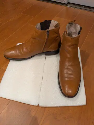 REGAL 사이드 고어 부츠 사이드 지퍼 브라운 24.5