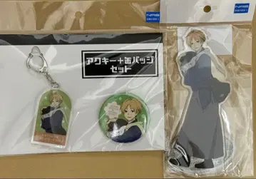 나츠메 우인장 TSUTAYA 아크릴 스탠드 아크릴 키링 캔뱃지 2개 세트