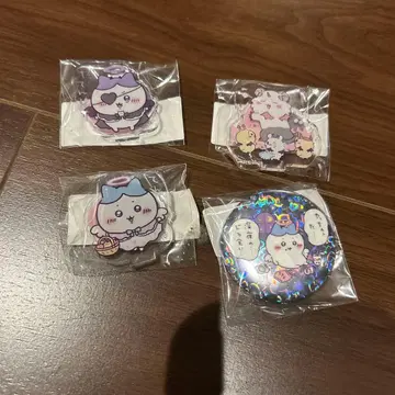 치이카와 천사와 악마 아크릴 스탠드 캔 배지 하치와레