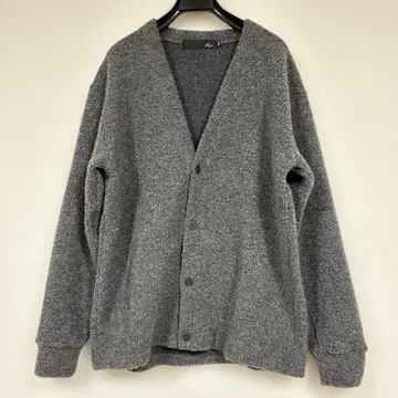 새상품급 마진 그레이 V넥 가디건