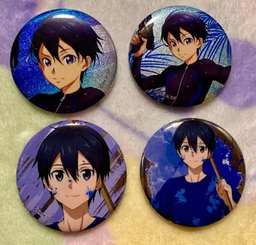 SAO (소드 아트 온라인) 캔뱃지 키리토 4개 세트