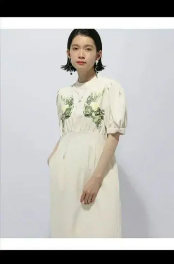 HARE 플라워 스트레이트 원피스 레이스 꽃무늬