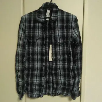 [택 포함 새상품] ATTACHMENT 크러쉬 체크 셔츠 사이즈 1