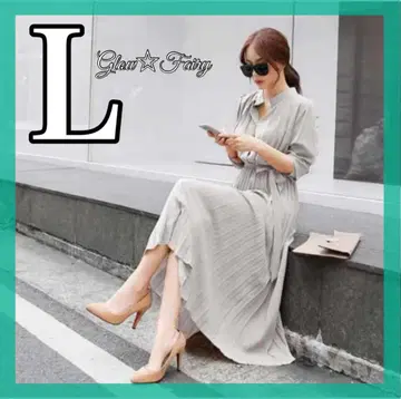 [ 주말 세일 ] 롱 원피스 여성용 긴팔 하이웨스트 롱 기장