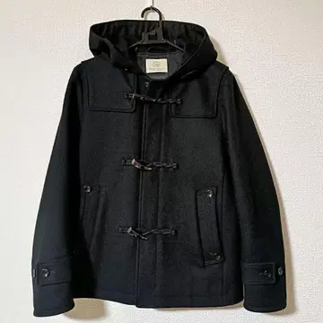 BEAUTY & YOUTH 블랙 더플 코트