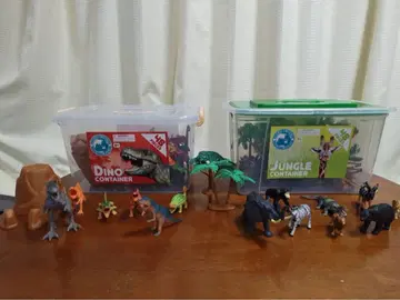 공룡 동물 피규어 세트 정리 BOX 포함