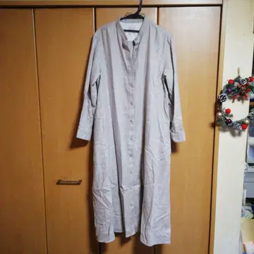 무인양품 플란넬 원피스 XL 베이지