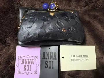 새상품 ANNA SUI 안나수이 프레잉캣 고양이 가마구치 접이식 지갑