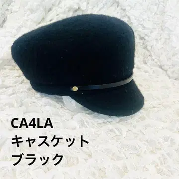 [ 새상품급 ] 카시라 CA4LA 헌팅 캡 블랙 마리우스 시리즈 모자
