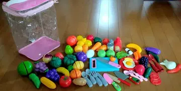 플라스틱제 채소 과일 완구 세트