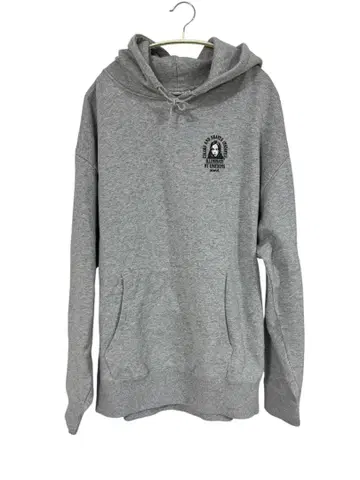 새상품급 x-girl 그레이 후드 부착 후드티 L