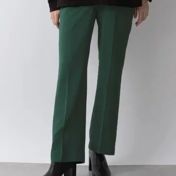 새상품급 로리즈팜 플레어 팬츠 그린 S 긴 길이 슬랙스
