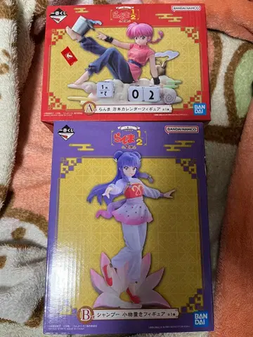 란마 1/2 복권 A상 란마 만년 달력, B상 샴푸 잡화 놓는 피규어